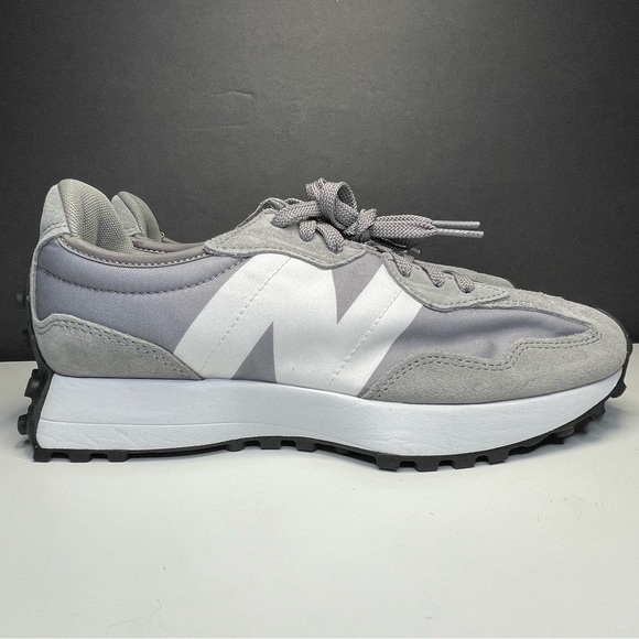 New Balance Gray and White Athletic Shoes - Picture 3 of 8